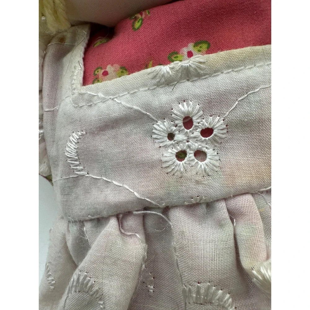 Vintage‎ Cabbage Patch Kid Doll Blond Pigtails Original Outfit Collectible Toy